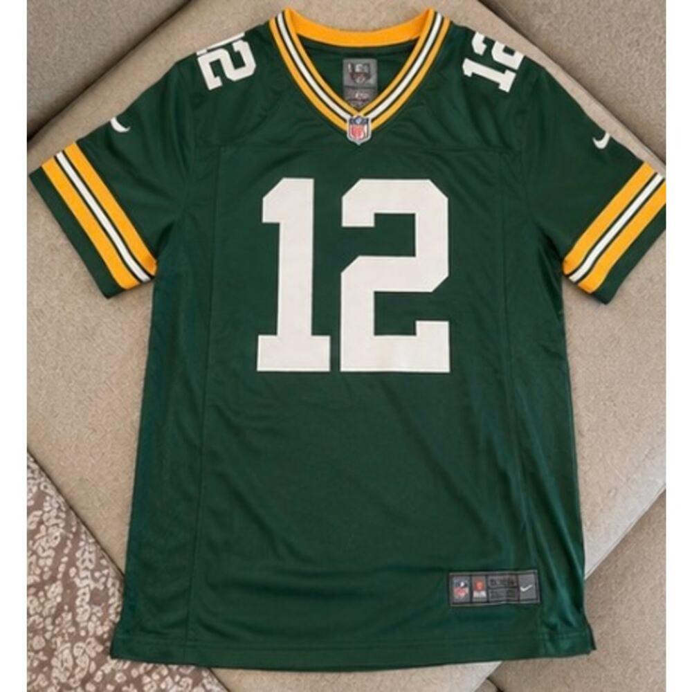 Nike Green Bay Packers Aaron Rodgers #12 NFL Jersey Green Men’s Large